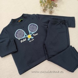 Chandal KIZ azul RAQUETAS de TENNIS