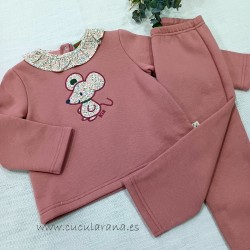 Conjunto Chándal niña rosa RATITA de kiz