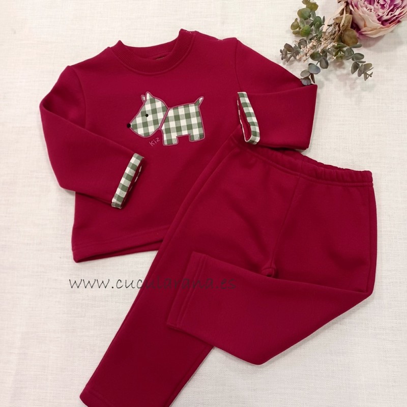 Chandal KIZ grante PERRITO cuadros