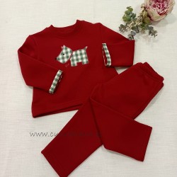 Chandal KIZ grante PERRITO cuadros