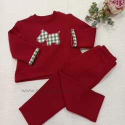 Chandal KIZ grante PERRITO cuadros
