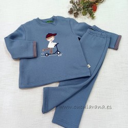 Chandal KIZ azul PATINETE
