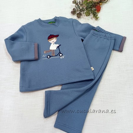 Chandal KIZ azul PATINETE