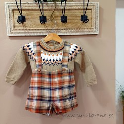 Cesar Blanco conjunto niño calabaza