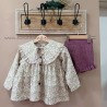 Cesar Blanco conjunto de niña Berenjena