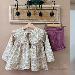 Cesar Blanco conjunto de niña Berenjena