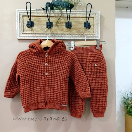 Cesar Blanco Conjunto punto  TEJA unisex