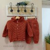 Cesar Blanco Conjunto punto  TEJA unisex