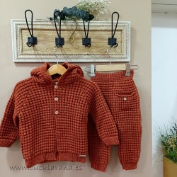 Cesar Blanco Conjunto punto  TEJA unisex