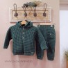 Cesar Blanco Conjunto punto VERDE unisex