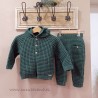 Cesar Blanco Conjunto punto VERDE unisex
