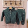 Cesar Blanco Conjunto punto VERDE unisex