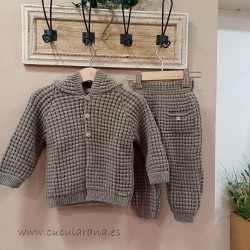 Cesar Blanco Conjunto punto Visón unisex