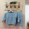 Cesar Blanco Conjunto punto GRIS MAUVE unisex
