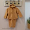 Cesar blanco conjunto bebe mostaza