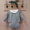 Cesar Blanco conjunto bebe gris