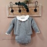 Cesar Blanco conjunto bebe gris