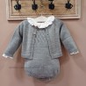 Cesar Blanco conjunto bebe gris