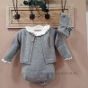 Cesar Blanco conjunto bebe gris