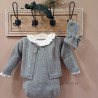 Cesar Blanco conjunto bebe gris
