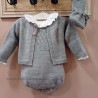 Cesar Blanco conjunto bebe gris