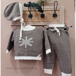 Cesar blanco conjunto bebe tierra