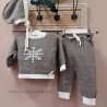 Cesar blanco conjunto bebe tierra
