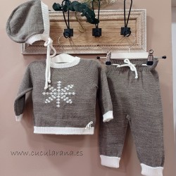 Cesar blanco conjunto bebe tierra