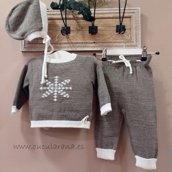 Cesar blanco conjunto bebe tierra