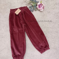 Mia y Lia pantalon ALADIN pana Granate