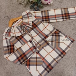 mia y lia blusa cuadros tartan