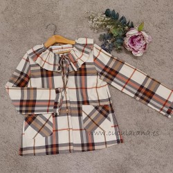 mia y lia blusa cuadros tartan