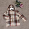 Camisa niño capucha cuadros mia y lia