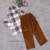 Camisa niño capucha cuadros mia y lia