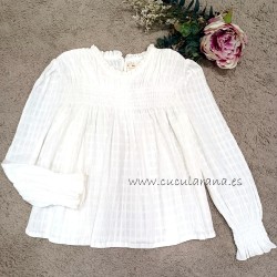 mia y lia blusa nido crudo