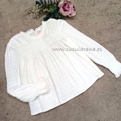 mia y lia blusa nido crudo
