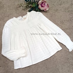 mia y lia blusa nido crudo