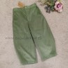 Mia y Lia Pantalon pana verde de niña
