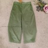 Mia y Lia Pantalon pana verde de niña