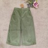Mia y Lia Pantalon pana verde de niña