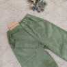Mia y Lia pantalón de Pana Unisex verde