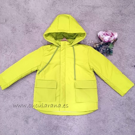Mia y Lia anorack amarillo limon