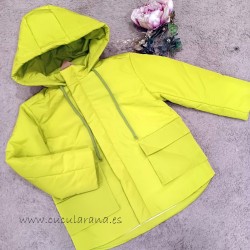 Mia y Lia anorack amarillo limon