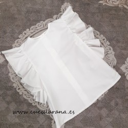 Blusa Blanca Volante de MIA...