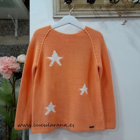 Jersey  Estrellas  NARANJA/BLANCO de CESAR BLANCO