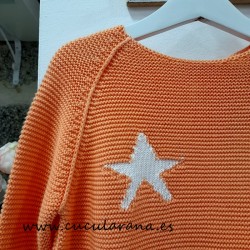 Jersey  Estrellas  NARANJA/BLANCO de CESAR BLANCO