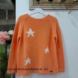 Jersey  Estrellas  NARANJA/BLANCO de CESAR BLANCO