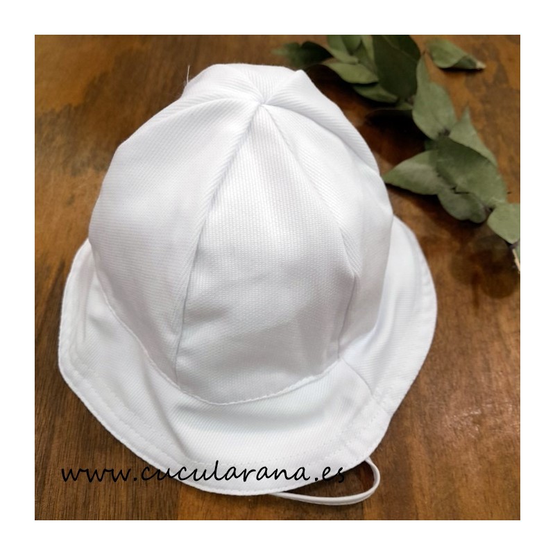 gorro bebe en color blanco coleccion primavera verano la firma balancete