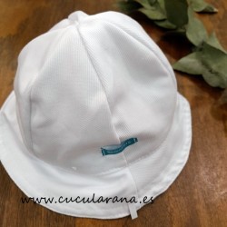 Gorro de SOL de BEBE blanco