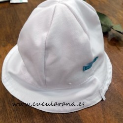 Gorro de SOL de BEBE blanco